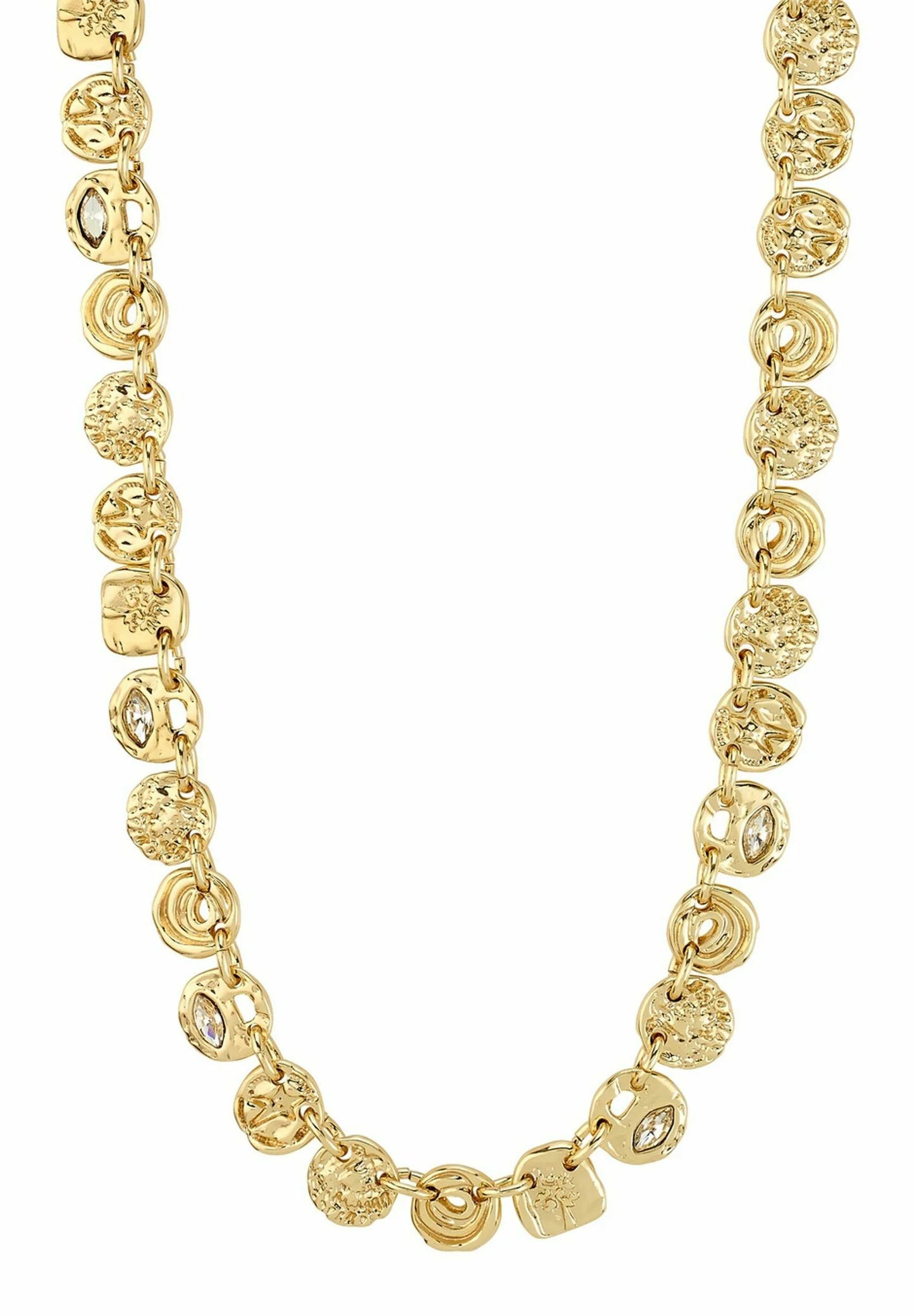 Fire necklace gold