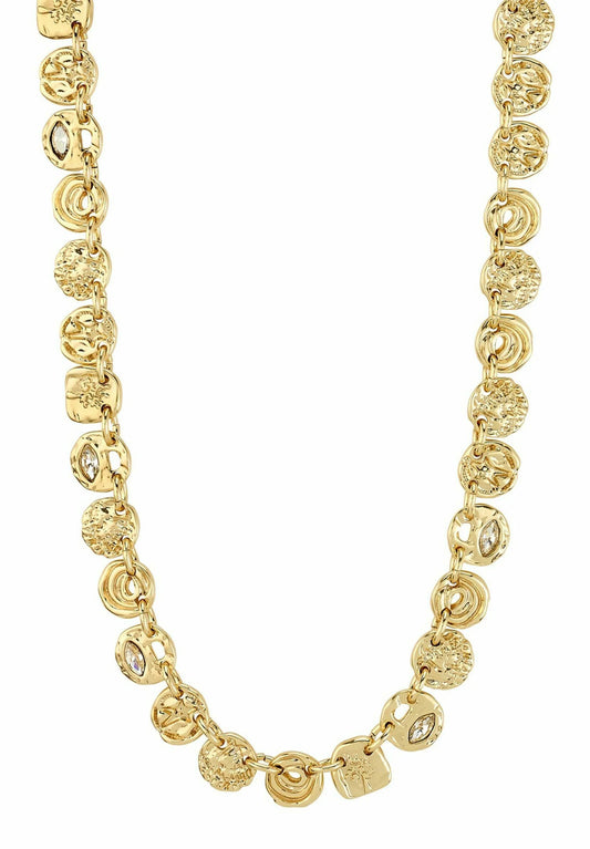 Fire necklace gold
