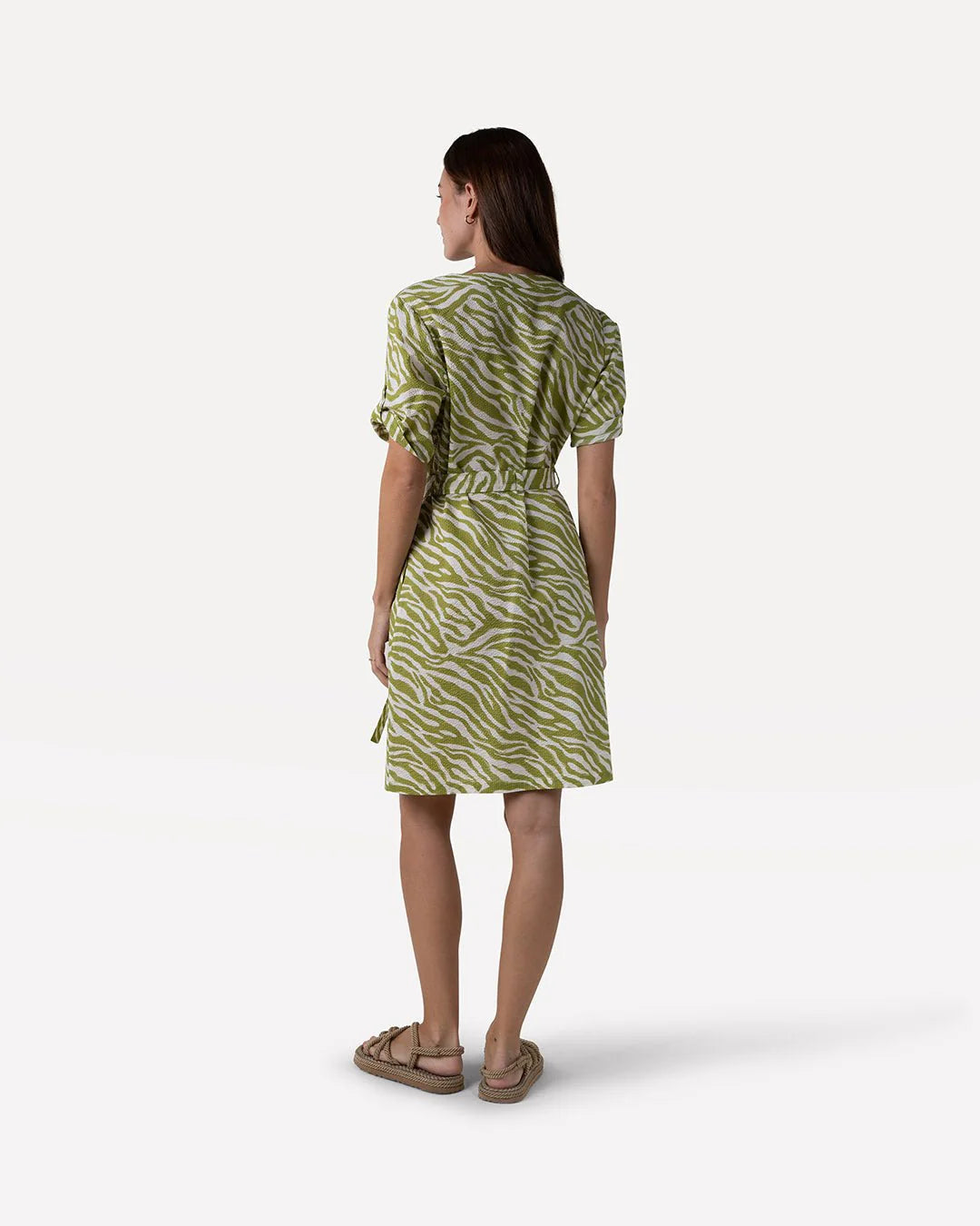 Hailey dress abstract green