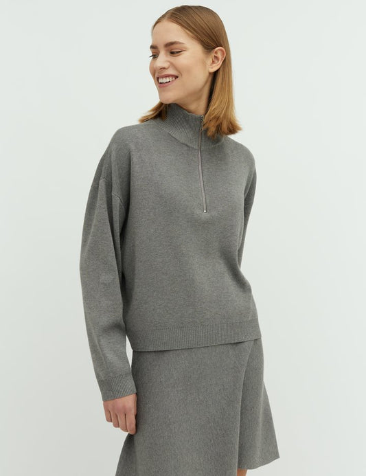 Joely knit grey melange