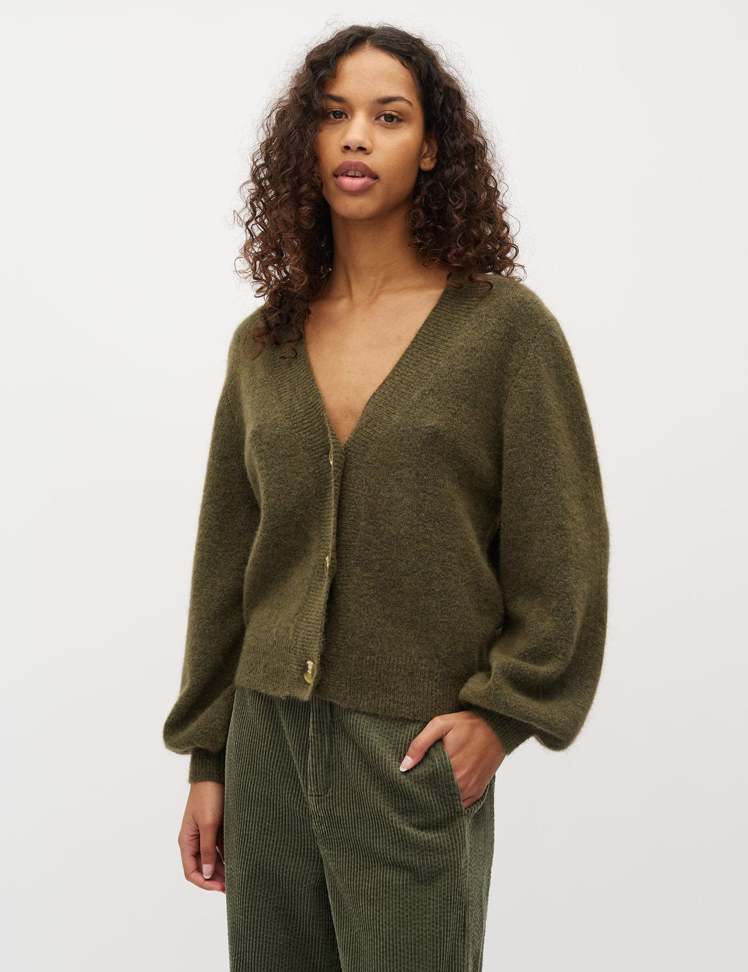 Molenda knit green leaf