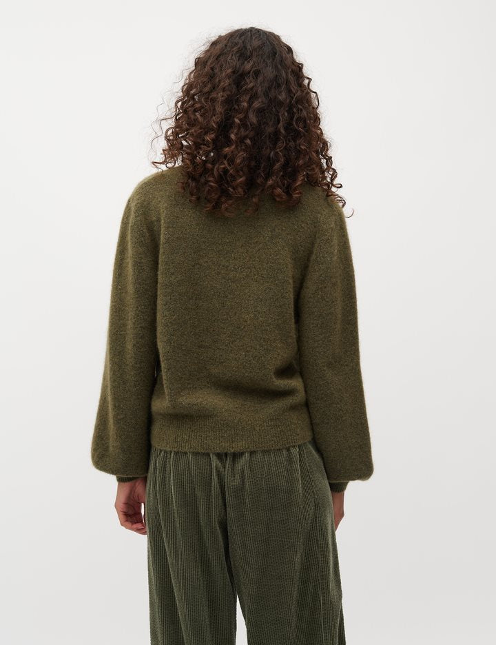 Molenda knit green leaf