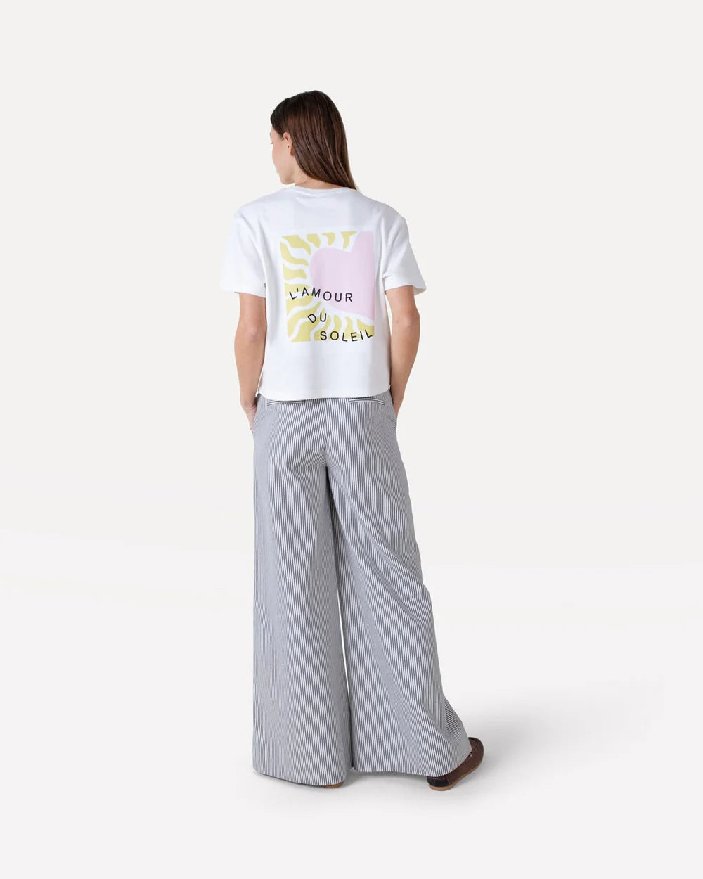 Moore wide stripe pants
