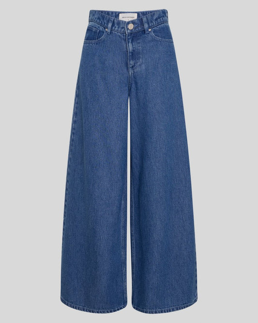 Ago rue wide pants mid blue