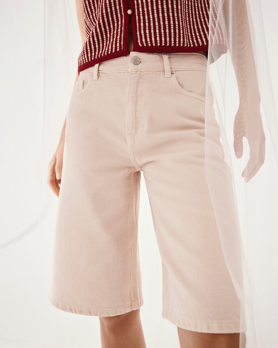aspen ida denim short pink