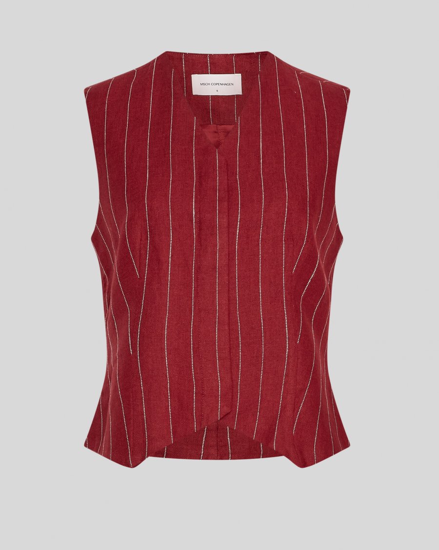 Claritte waistcoat rhubarb/sand