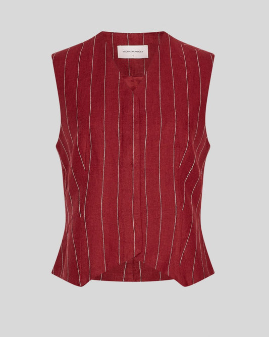Claritte waistcoat rhubarb/sand