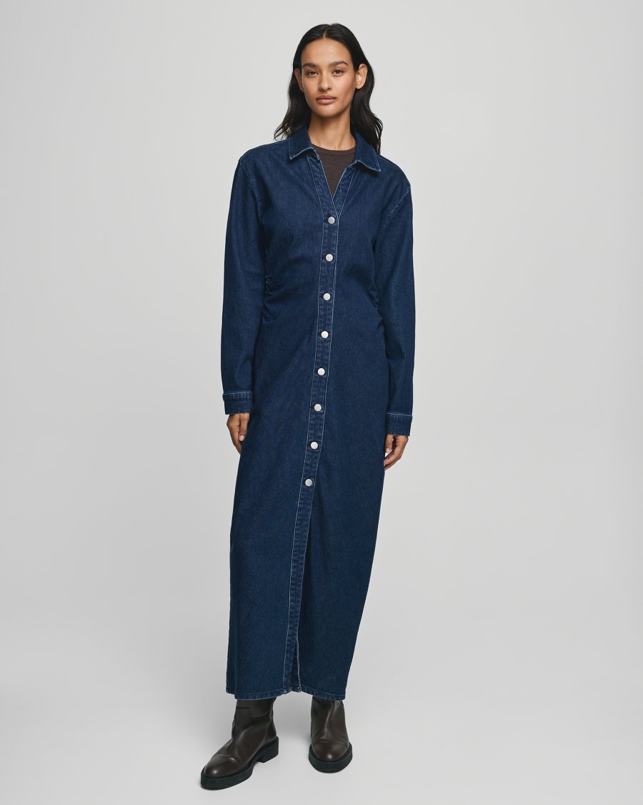 Mow shirt dress dark blue denim