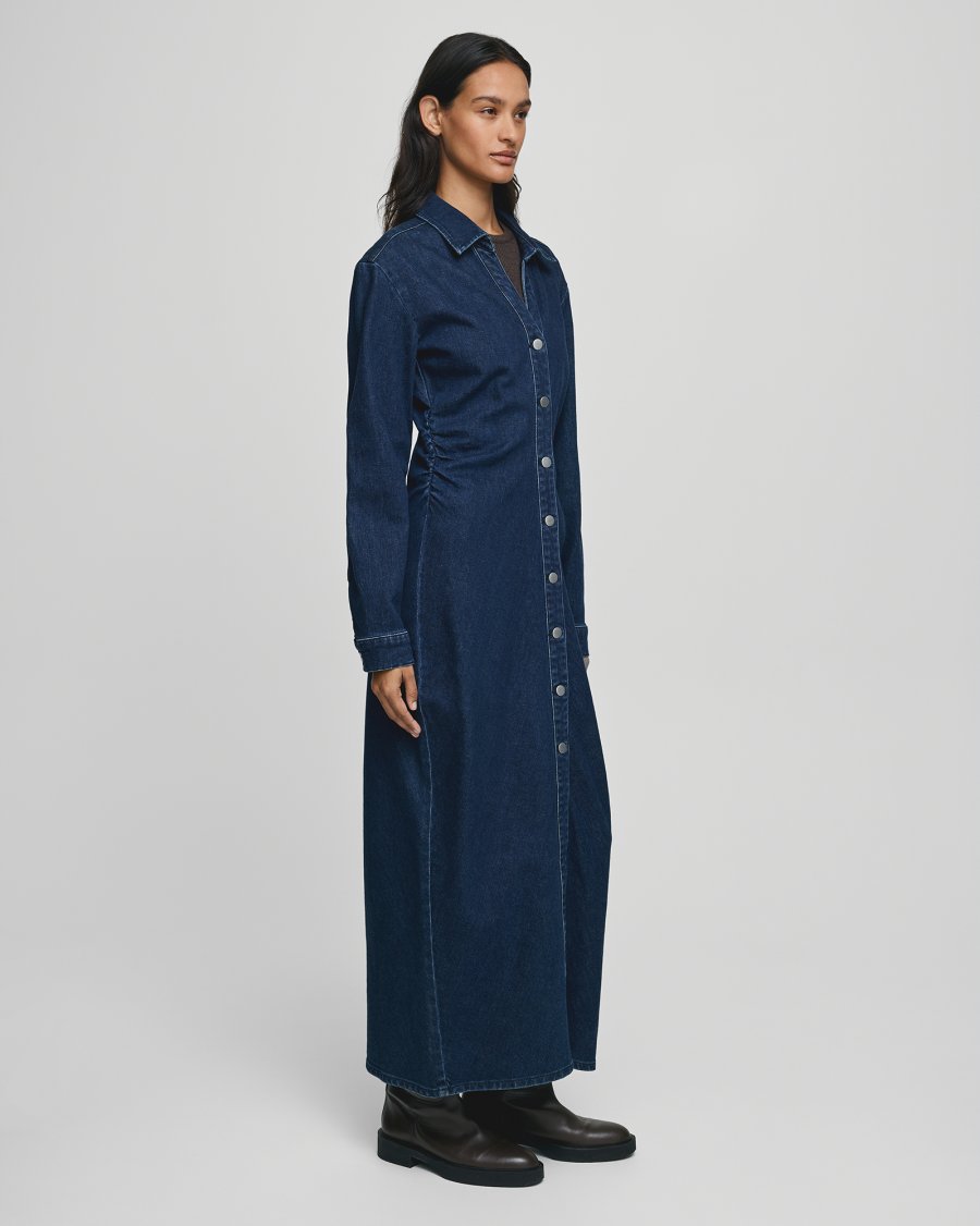 Mow shirt dress dark blue denim