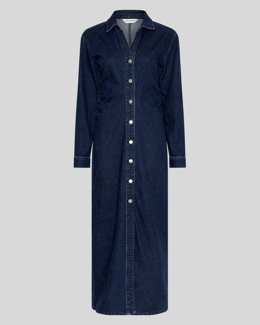 Mow shirt dress dark blue denim