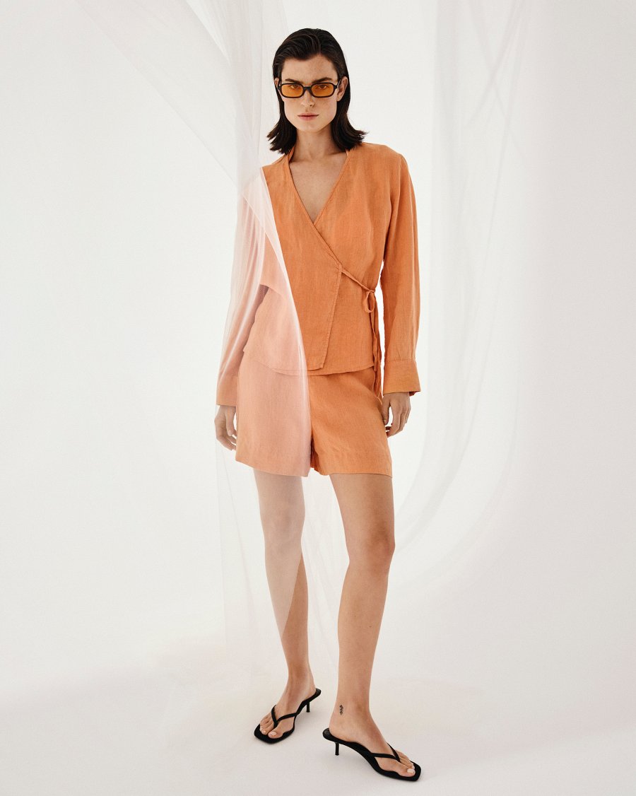 Pearlina short caramel