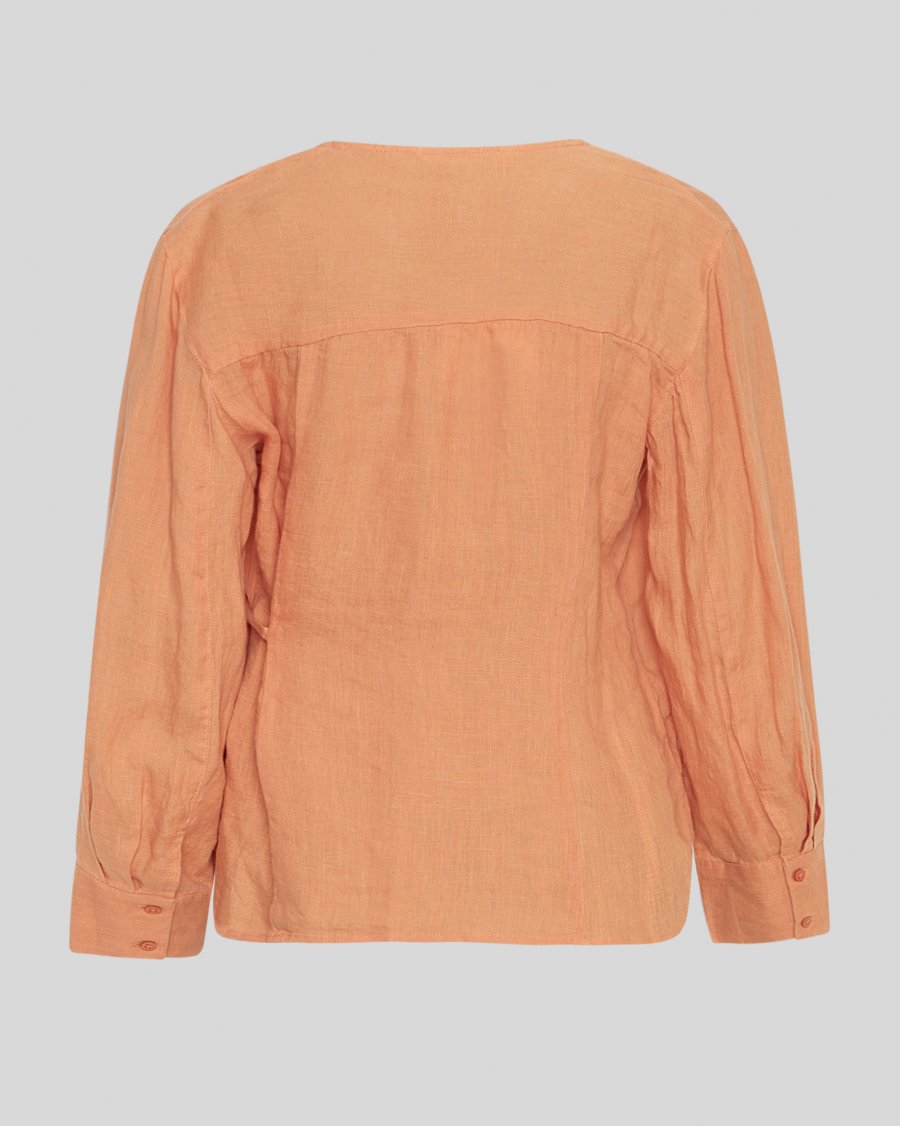 Pearlina wrap top caramel