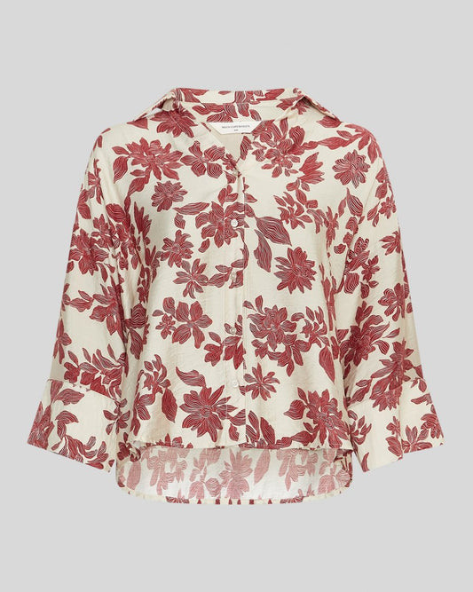VIldana shirt rhubarb flower