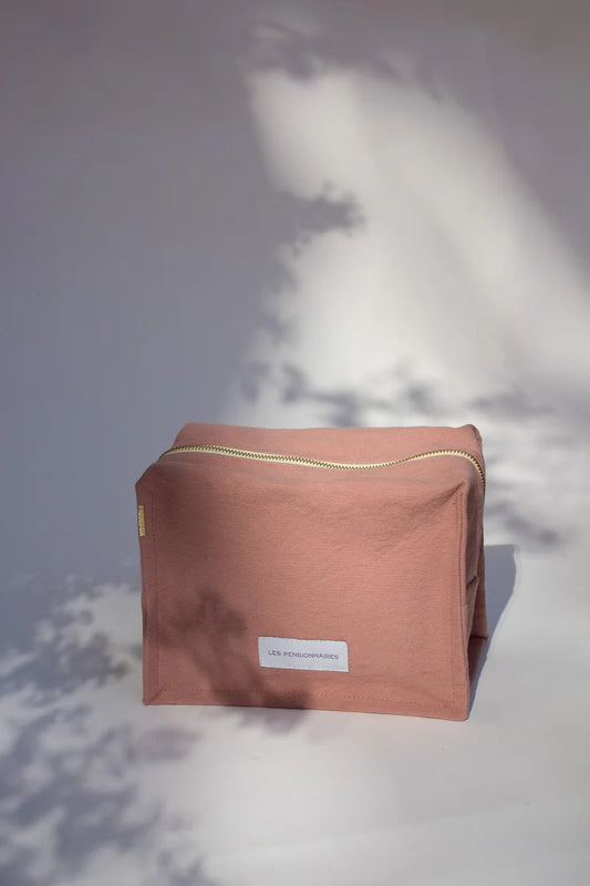 Trousse de toilette cube bois de rose