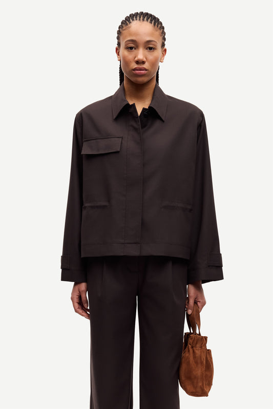 Salixa jacket black coffee
