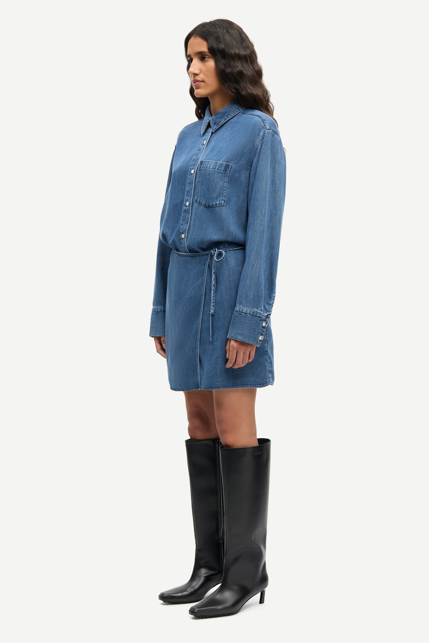 Sasky dress denim blue