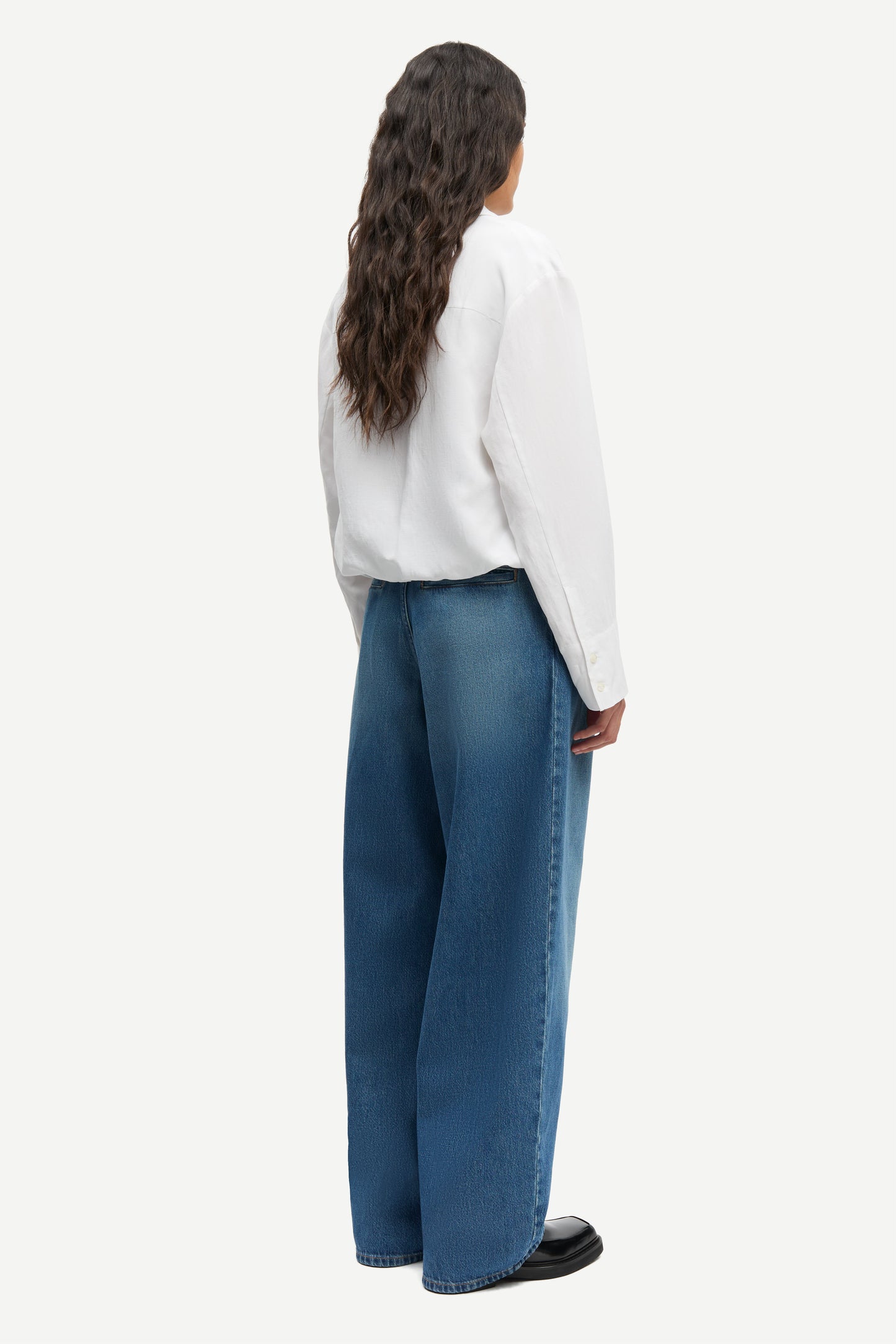 Saharper pleat jeans fluid