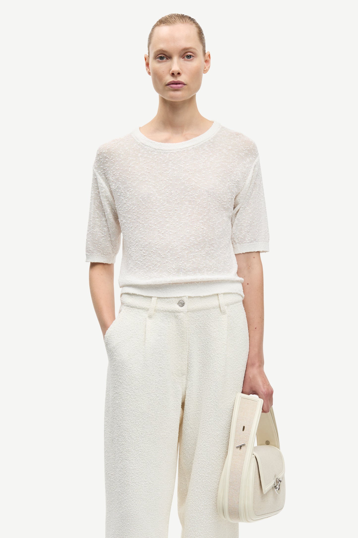 Sasimone t-shirt egret