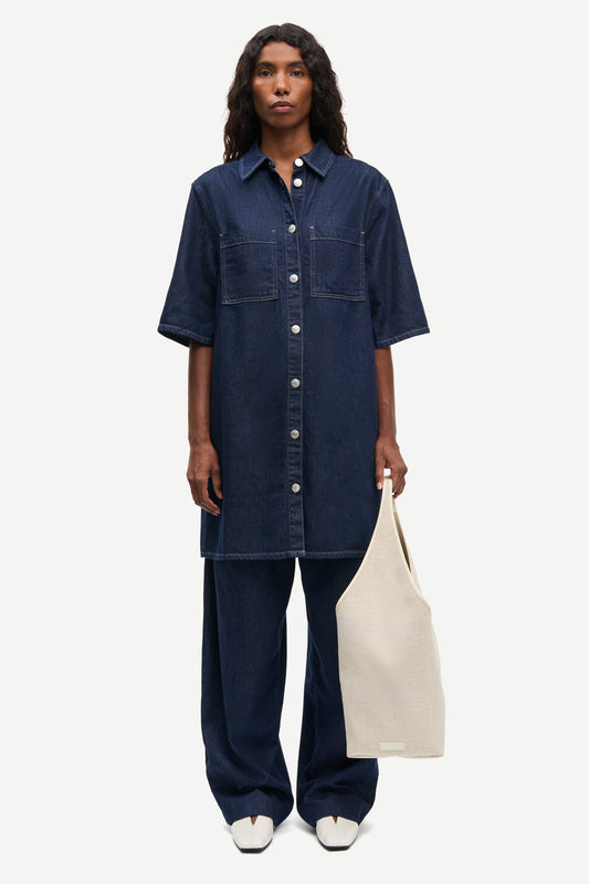 Satily dress soft denim