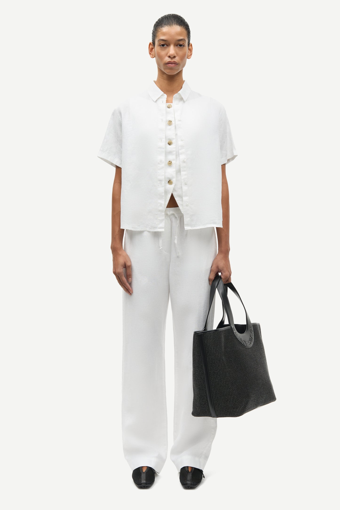 Samina shirt white