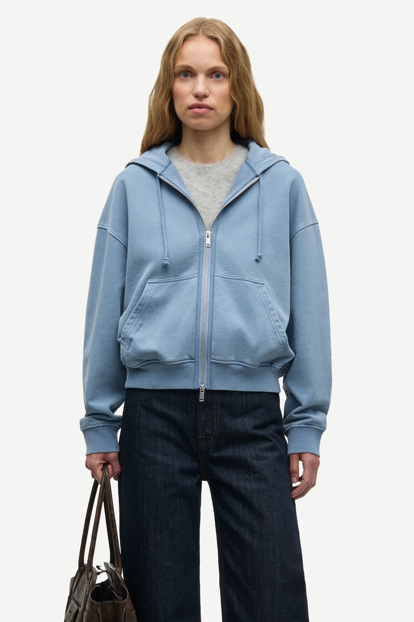 Sava hoodie wind blue pigment