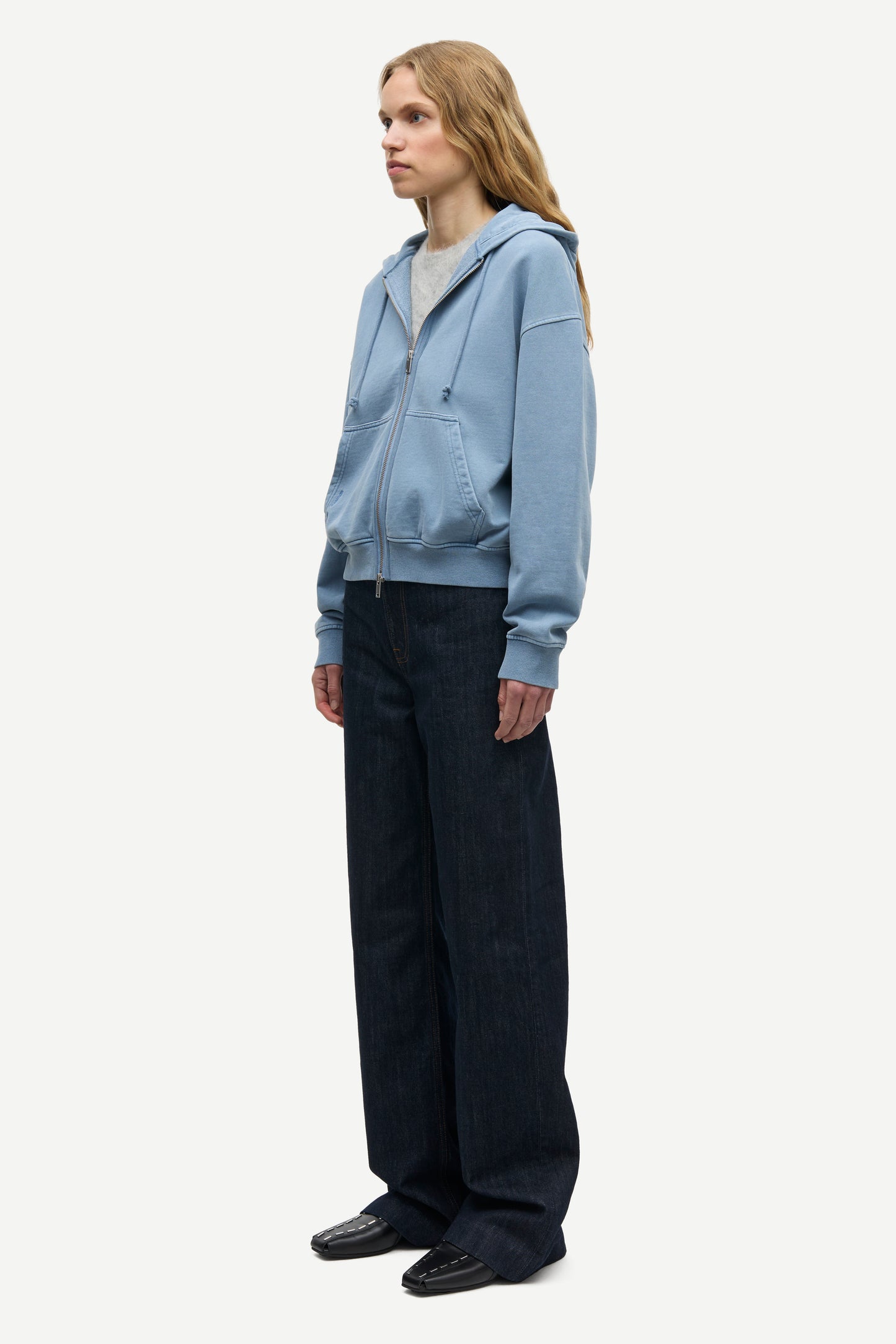 Sava hoodie wind blue pigment
