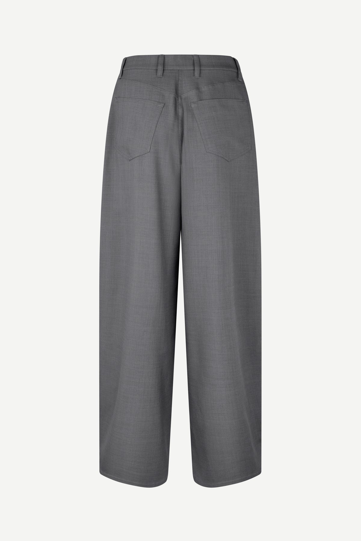 Saharper pleat trouser dark grey