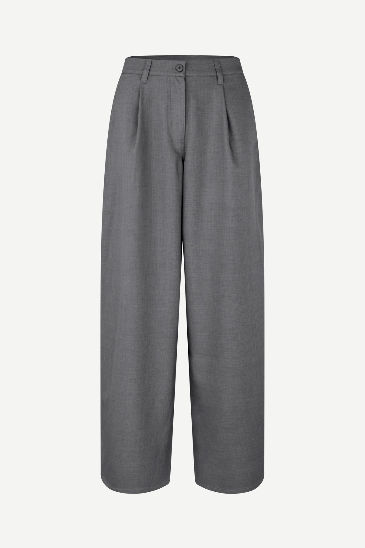 Saharper pleat trouser dark grey