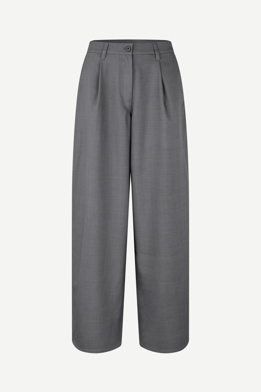 Saharper pleat trouser dark grey