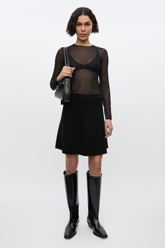 Saviona top black