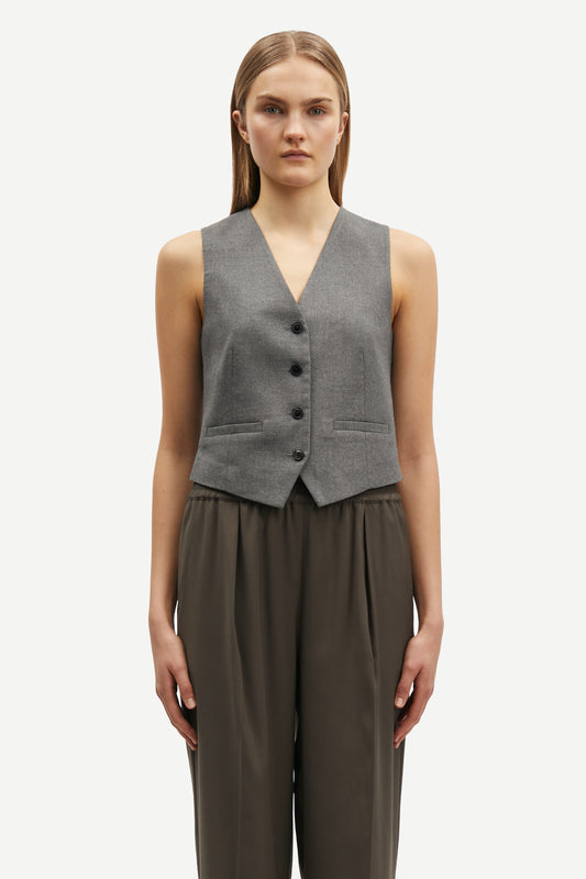 Saramona vest grey