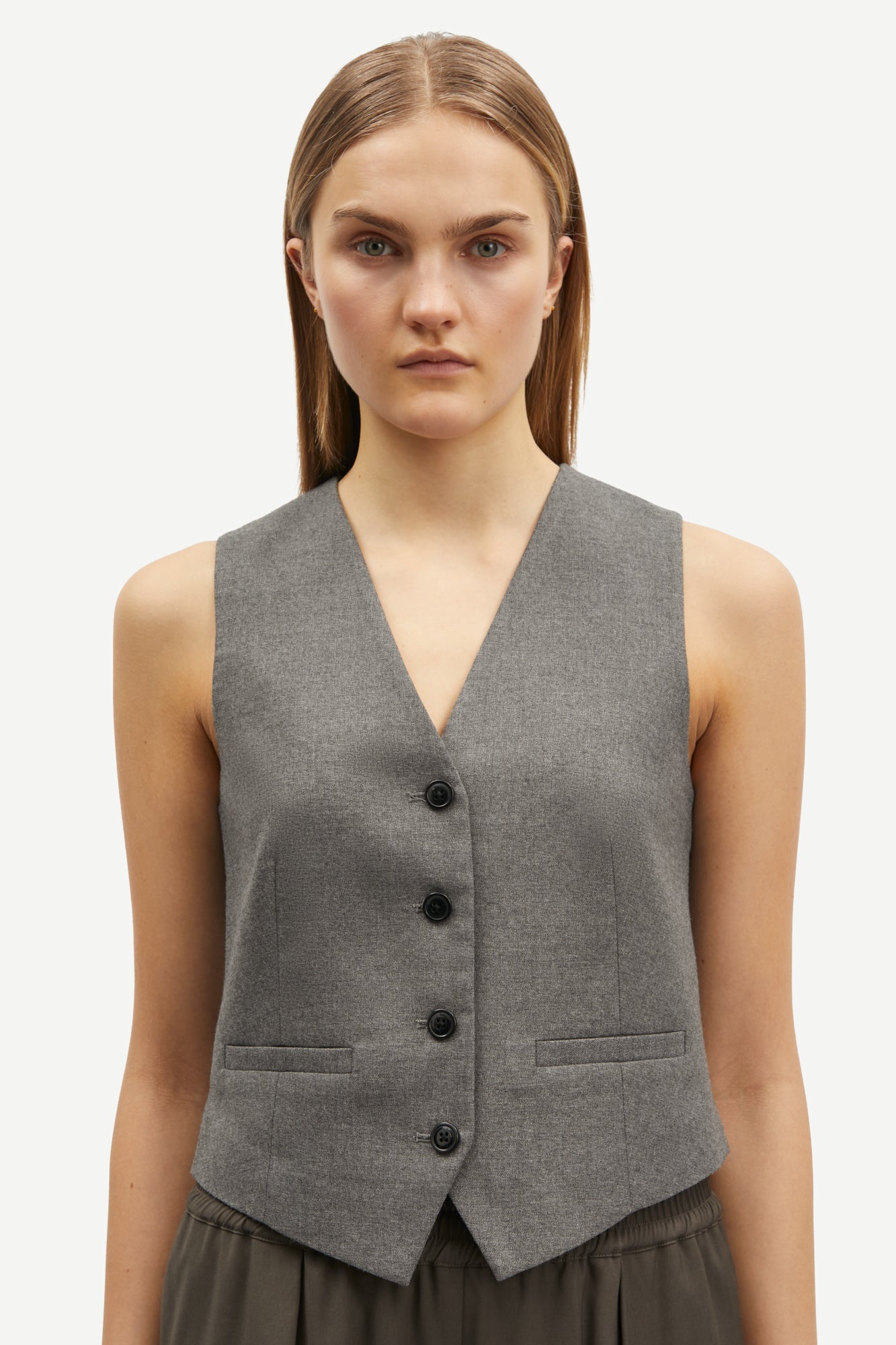 Saramona vest grey