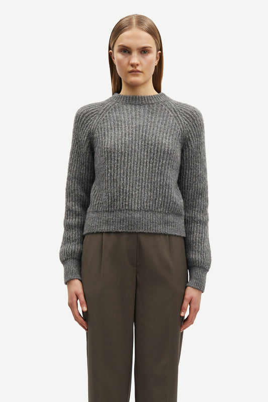 Layla crew neck grey mel