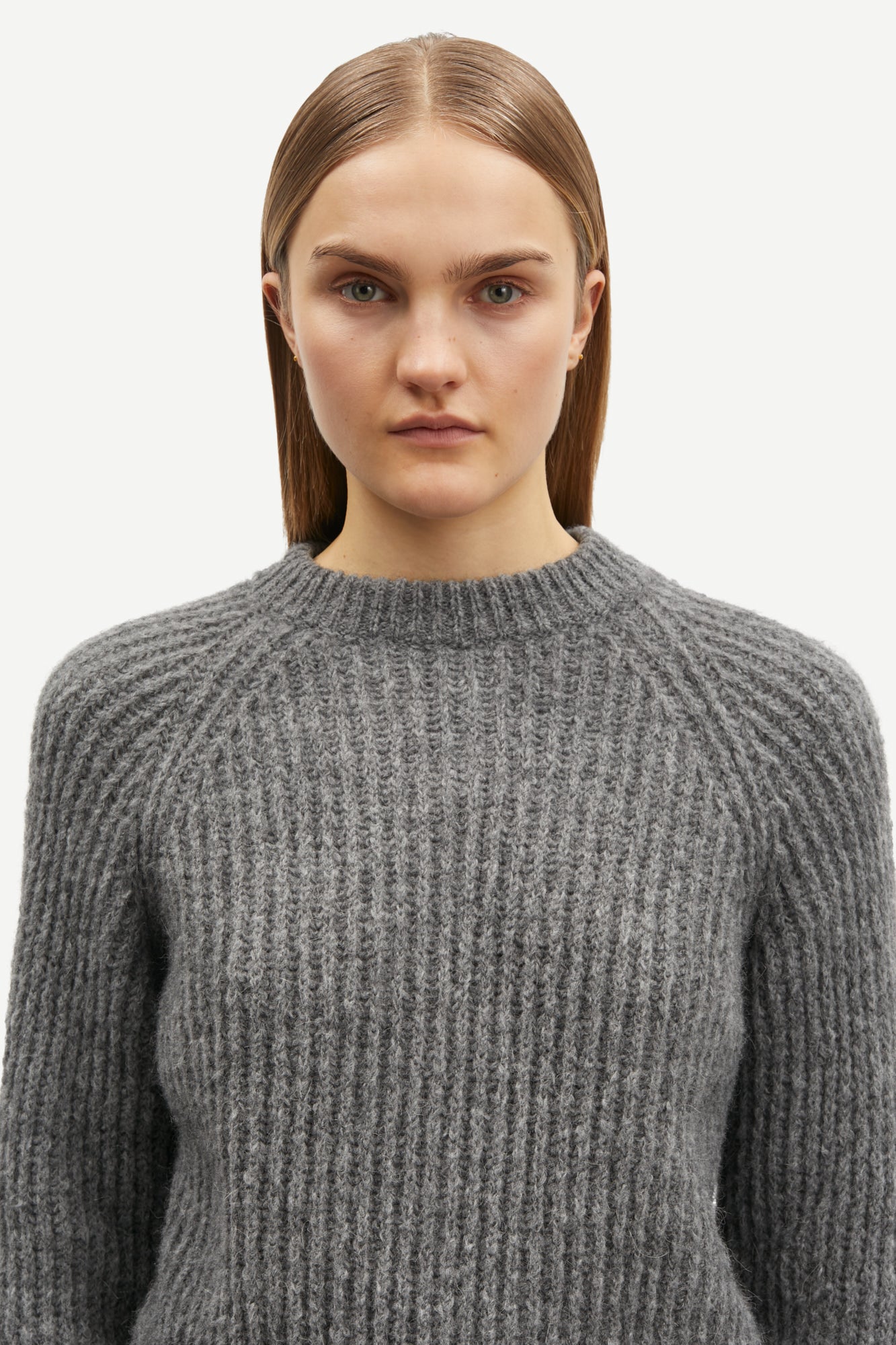 Layla crew neck grey mel