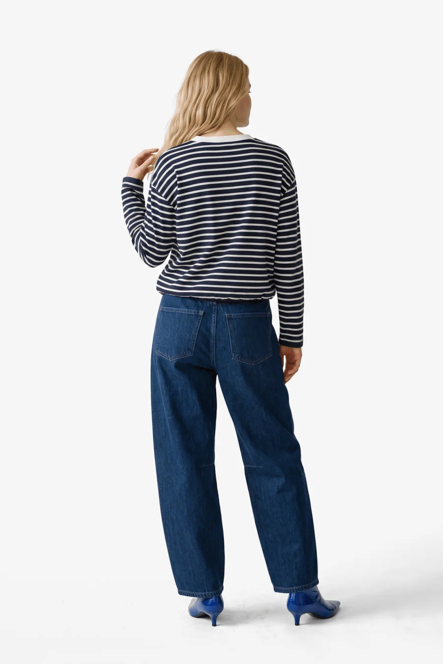 Vicky pants mid blue denim